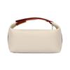 Hermes Bride-A-Brac 21 Silberne Schnalle Baumwolle Reiseaufbewahrungstasche Damen Taschen Reinweiß H104346M01
