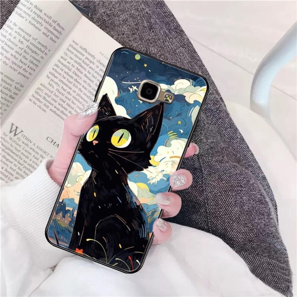 Starry Sky Cat Phone Case For Samsung A 10 11 12 13 20 21 22 30 31 32 40 51 52 53 70 71 72 73 91 13 Shell