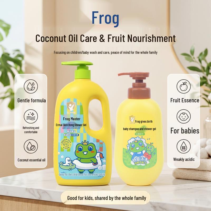 Frog Prince Kids Coconut Oil & Fruit 2-in-1 Wash Combo