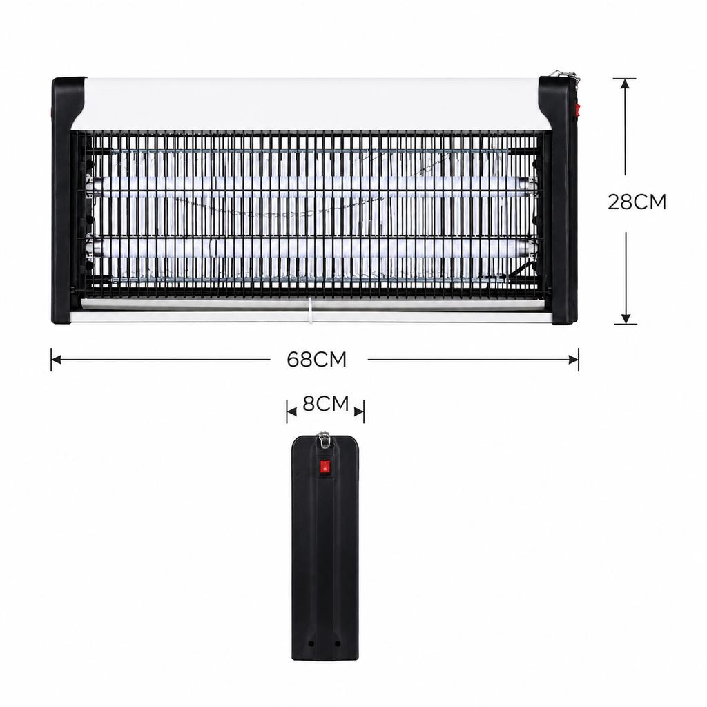 Lampada Elettrica Uccidi Zanzare con Luce UV Insetticida Trappola per Mosche e Falene per Casa, Patio e Garage 20W 30W 40W Repellente per Mosche