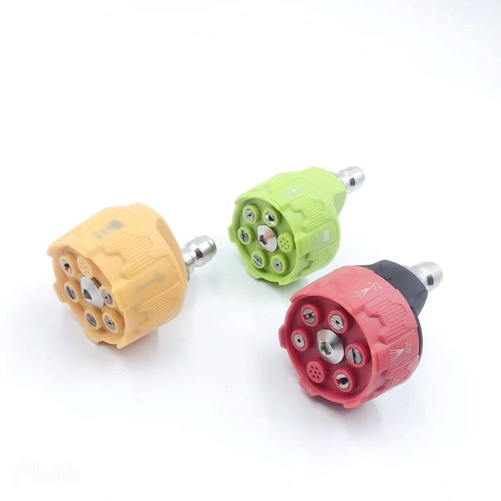 

Насадка для прання 6 в 1, зі швидкісним з’єднувачем 1/4 дюйма, обертання 0 15 25 на 40 градусів, полив, полоскання, мильна насадка