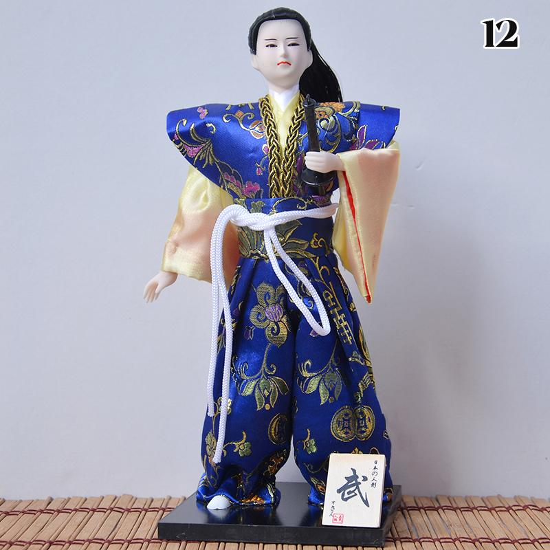 Japanese Samurai Ninja Figurines Dolls With Kimono Traditional Ninja Ornaments Home Decor Collection Arts Craft Gifts