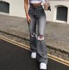 Jeans da donna strappati slim svasati
