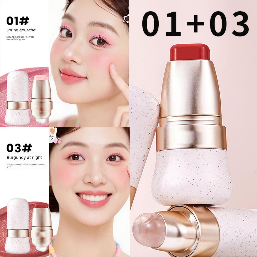 Multi-Use Blush Stick, Concealer, Eyeshadow, Lipstick, Four-In-One, Covers Tear Troughs, Nasolabial Folds, Dark Circles, Genuine Product