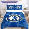 Zestaw pościeli 3 szt. Chelsea Football Club Poszewka na kołdrę Zapięcie Zawiera 1 poszewkę na kołdrę i 2 poszewki na poduszki, Miękki i wygodny na wszystkie pory roku.