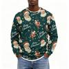 Men's Christmas Neck Pullover Sweatshirt