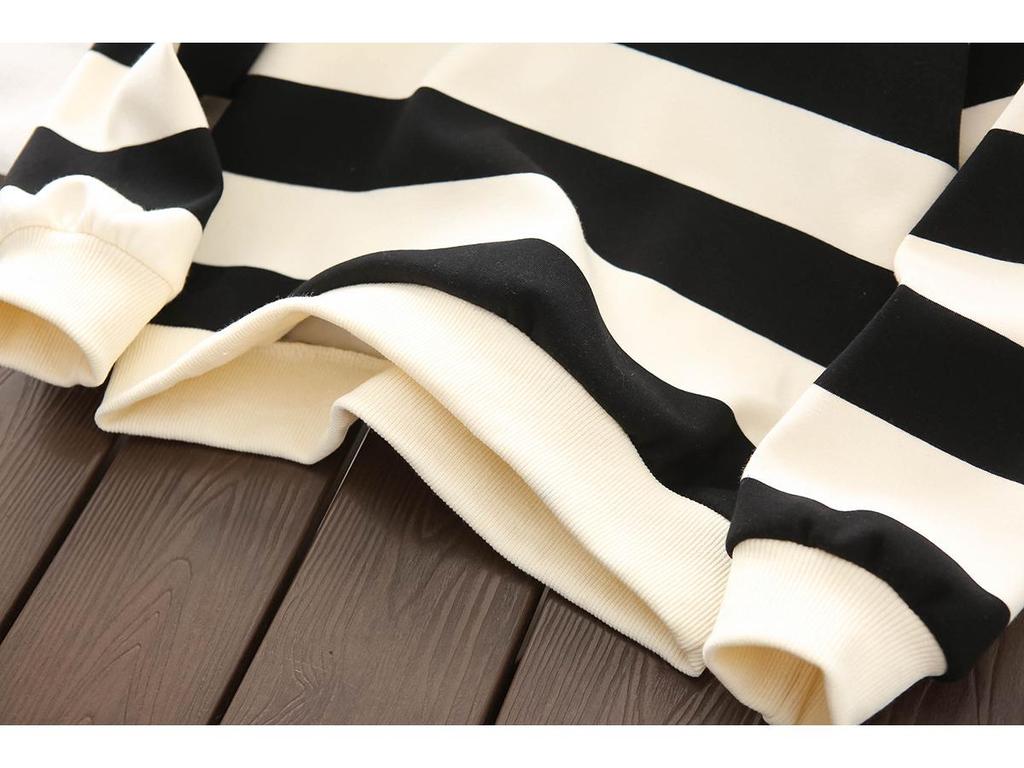 Herbst Jungen Gestreiftes Polo Langarm Strickhemd