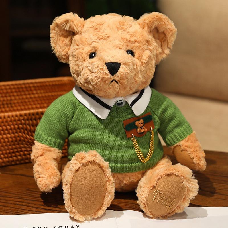 

Милий светр плюшева іграшка ведмедик лялька плюшева іграшка ведмедик обійми ведмедик лялька дитяча ганчір яна лялька подарунок на випускний 28cm（0.3kg）