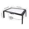 Glass Hands-Free Large Rectangular Desktop Reading Magnifying Glass with 4 LED