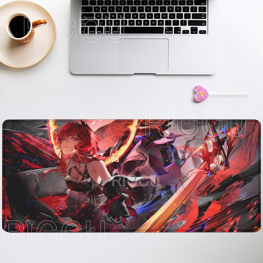 Gaming Arknights Endfield Laevatain Mouse Pad Anime Girl Mousepad Large Pretty Game XXL xmm HD Printing overlock Desk Mat