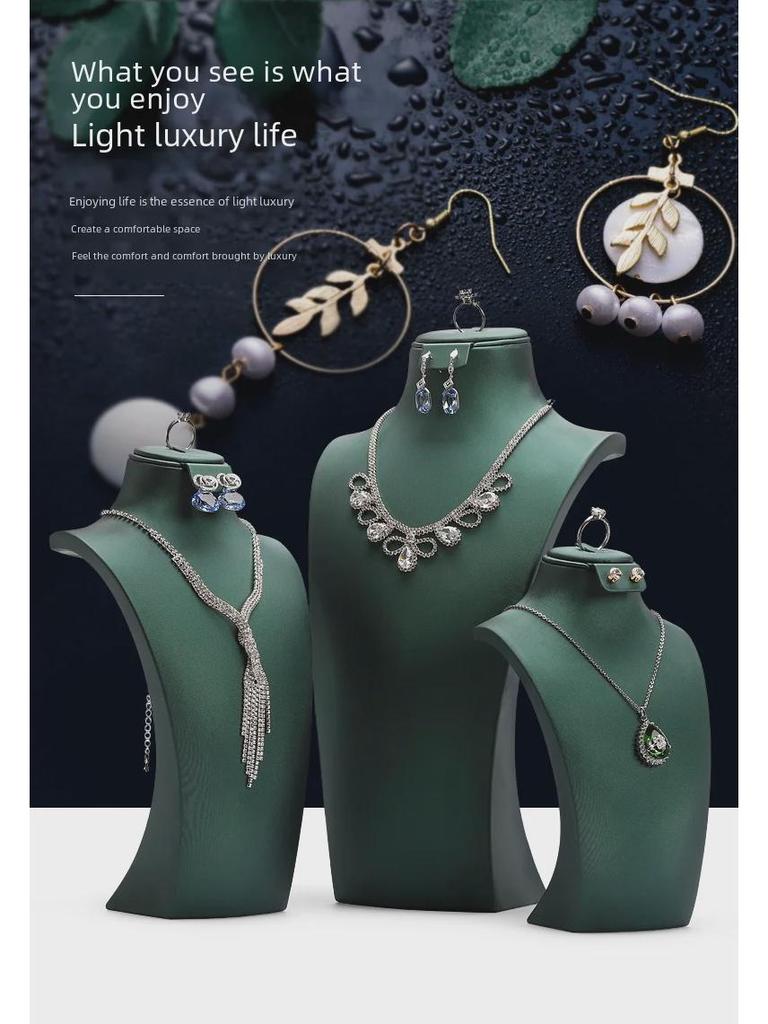Jewelry Store Window Display: Necklace & Earring Stand Set