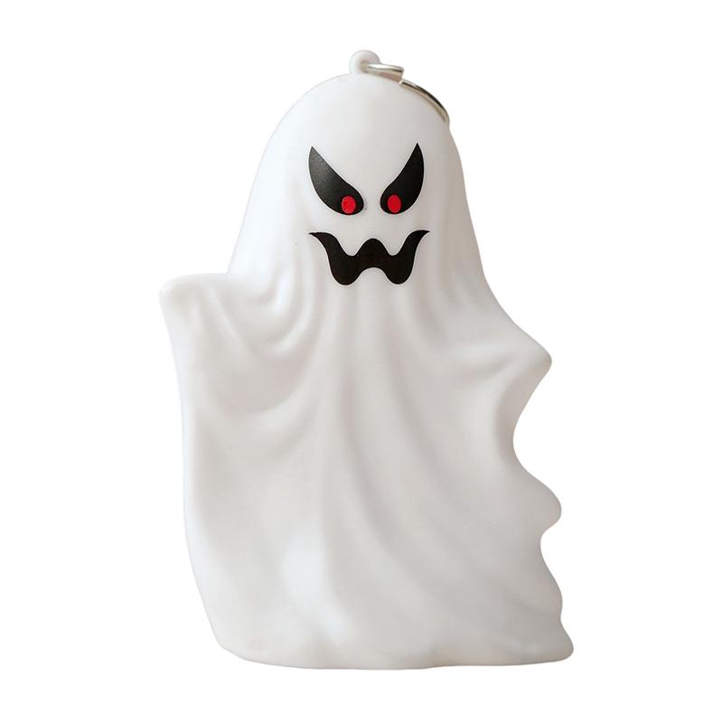 Ghost Halloween Decor - White Ghost Led Night Light Spooky Figurine Statue Festival Lamp Table Topper Hanging Decorations