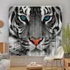 Lion Design Drapes African Wildlife Animal Window Panel Curtains Grassland King Of Jungle Tree Window Curtains For Bedroom Living Room
