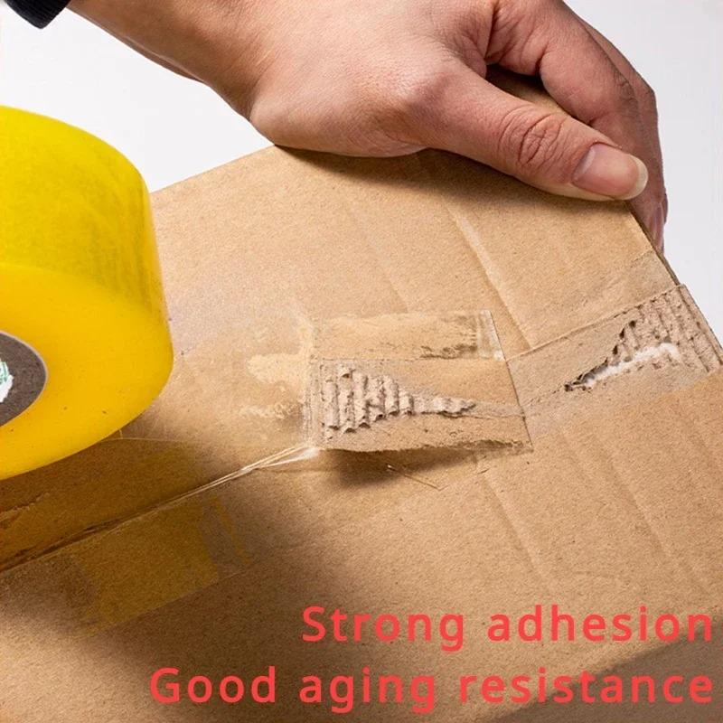4.5CM×60M High Viscosity Clear Packing Tape - Strong Adhesive for Box Carton Sealing, DIY Mounting & Fixing