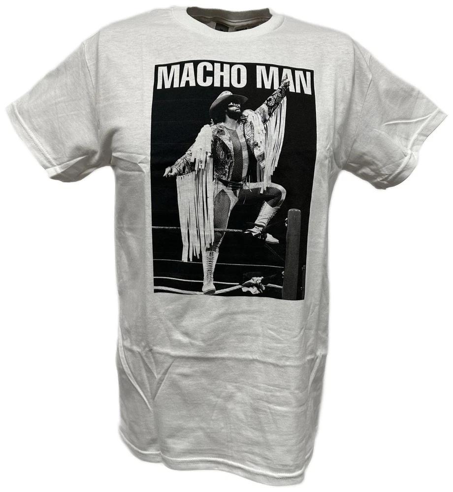 Macho Unisex Randy Savage Definitive Superstar Unisexs White Tshirt M