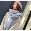 Meier Korean version ins wool knitted scarf, thickened warm scarf in autumn and winter