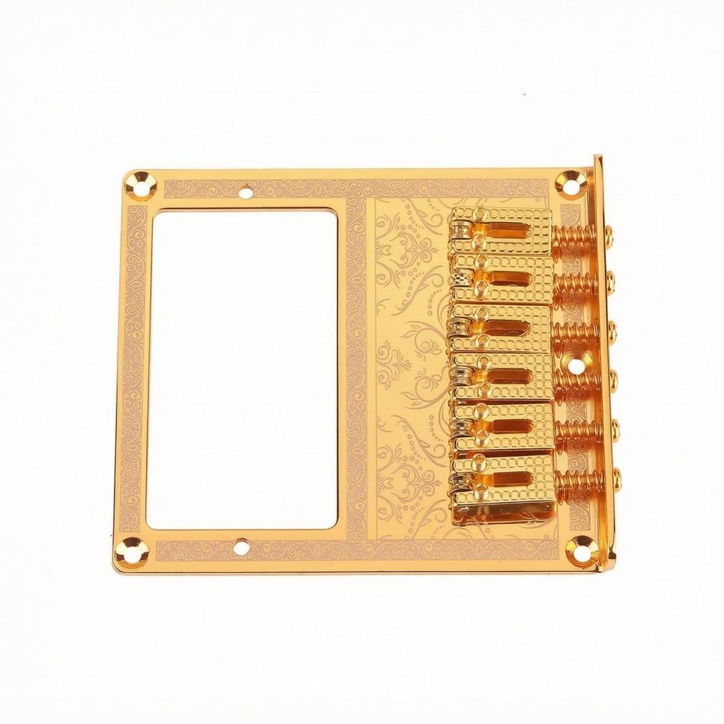 Guitar Bridge Plate with Saddles Adjustable Hardware Long-Lasting for Luthier