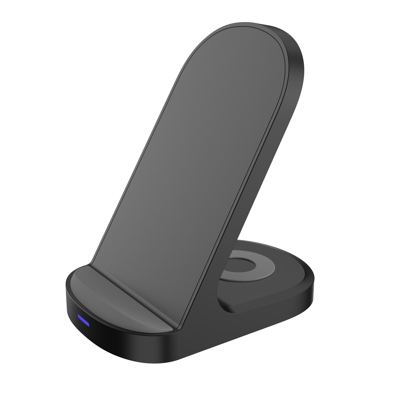 

Беспроводное зарядное устройство 15 Вт, быстрая зарядка мобильного телефона, вертикальная подставка, многофункциональное беспроводное зарядное устройство, портативное беспроводное зарядное устройство чёрный