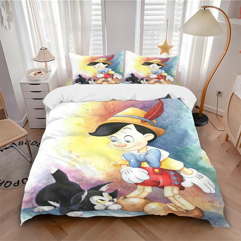 1Pc Pinocchio`S Whimsical Adventure Bedding Set