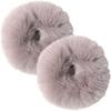 Set of 2 Fur Scrunchies, Great Fur Hair Ties, Choice of Sizes, Gentle On Hair, High Elasticity, Stylish Hair Accessories for Women, Mother's Day Gift