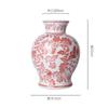 Blue and White Porcelain Chinese Vintage Vase Ceramic Handicraft Porcelain Bottle Flower Vase Home Decoration Accessories