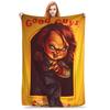 Super Soft BlanketStudents Airplane Travel Chucky Halloween Spooky Throw Blanket  Flannel Chair Sofa Bed Novelty Sofa Bed Cover