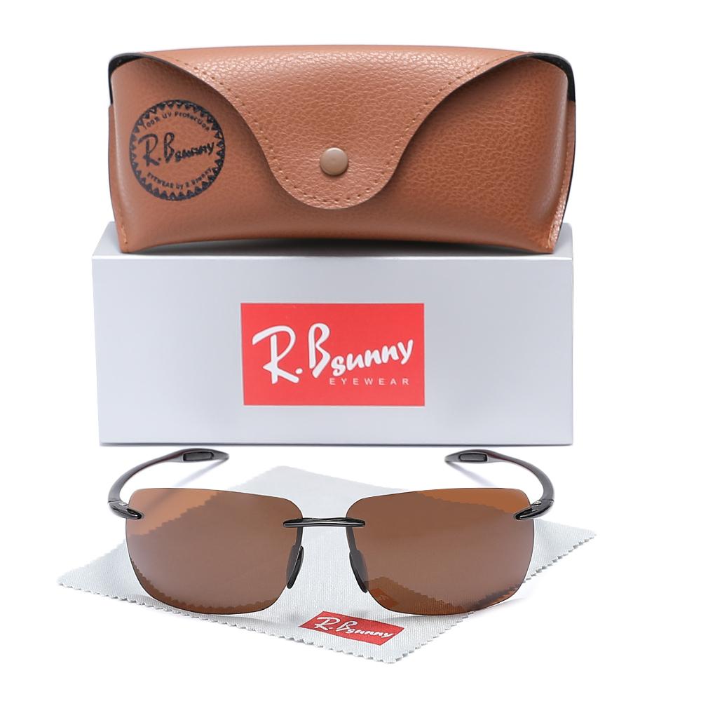 RBsunny Herren Klassische Randlose Sonnenbrille Damen Männlich Outdoor Fahren Sport Rechteckig Ultraleicht Fahren Weiblich Kausal Brillen