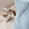 3/6/8PCS Double Head Pin Pearl Brooch Non-Slip DIY Sewing Safety Pins Multi-Purpose Adjustable Collar Clip Brooches