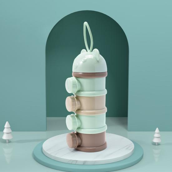 Milk Powder Storage Box Portable Multi-layer Feeding Box Food Storage Container for Infant