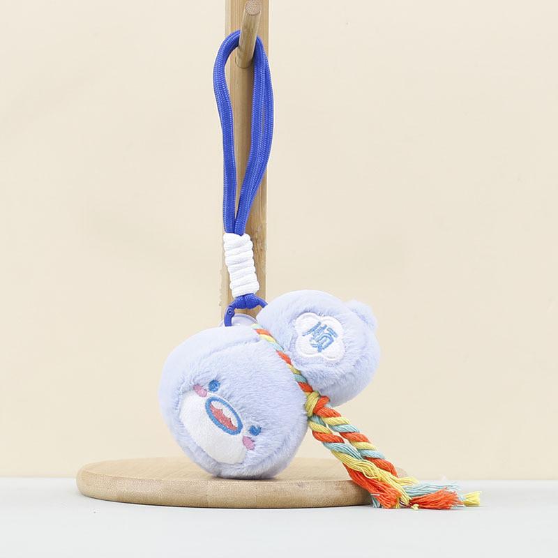 

Toys Plush Capibala Dolls Childrens Gourds Hanging Decorations Blessing Ropes Light Blue Blessing Gourd