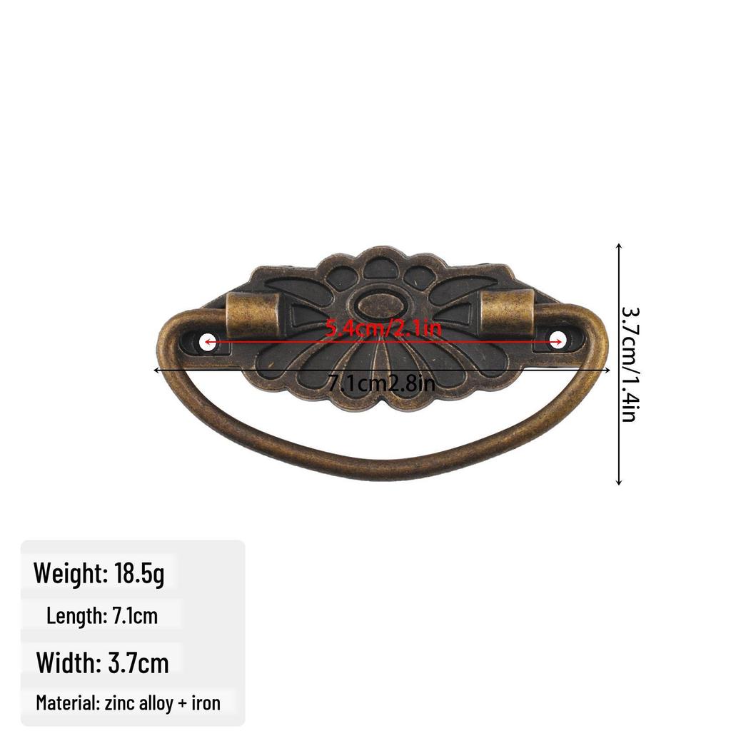 Jingmao Hardware European Modern Zinc Alloy Handle for Antique Wooden Box, Retro Drawer, and Wine Box