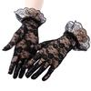 Women’s Summer Lace Gloves Short, Floral Mesh Gloves, Breathable Thin Gloves for Wedding Party Dance Formal Events