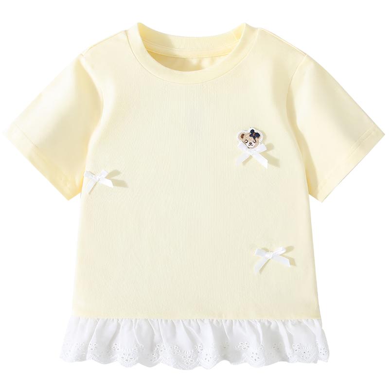 Classic Teddy Girls  Ruffle-Trim Short Sleeve T-Shirt 90