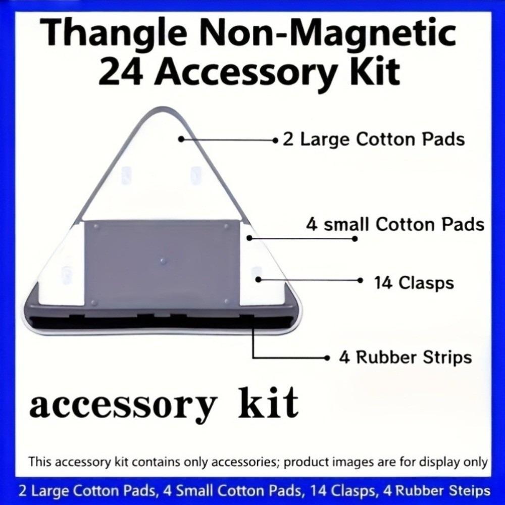 Durable Glass Artifact Cleaning Cotton Easy To Clean Magnetic Adjustment Cleaning Kit Outside