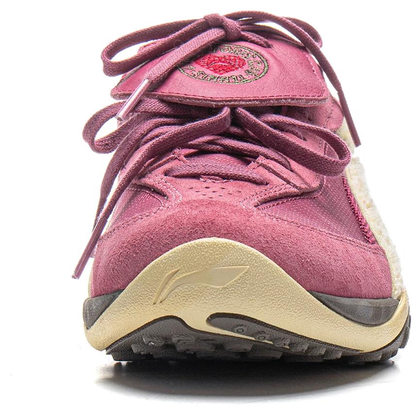 Li-Ning Comfortable Minimalist Shock Absorption Rebound Low-Top Lifestyle Sneakers Unisex Sneakers Rose-Pink AGLV096-4