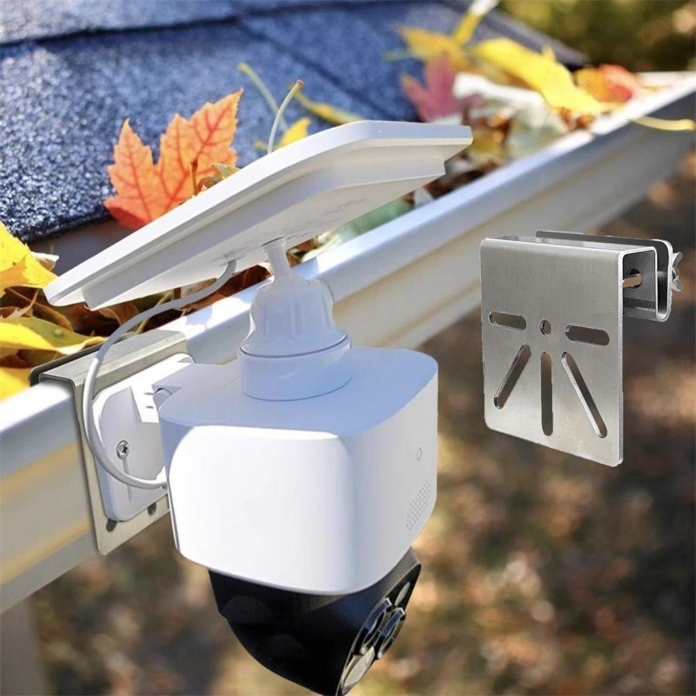 Rustproof Screws Camera Holder Bracket Stainless Steel Gutter Mount Bracket  Commercial Buildings