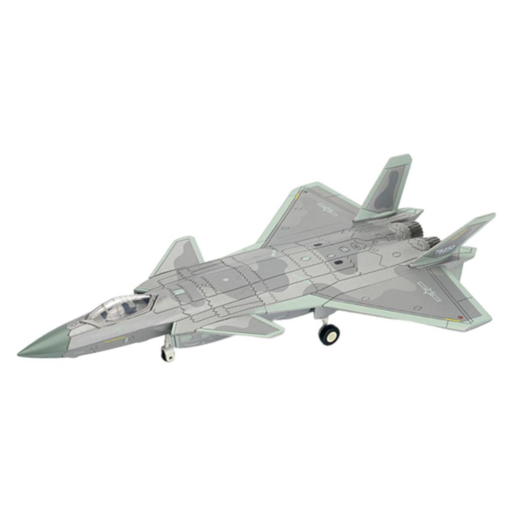 1:72 Scale Aircraft Model Building Kit J-20 5TH Gen DIY Assembly Simulated Tabletop Decoration Plane