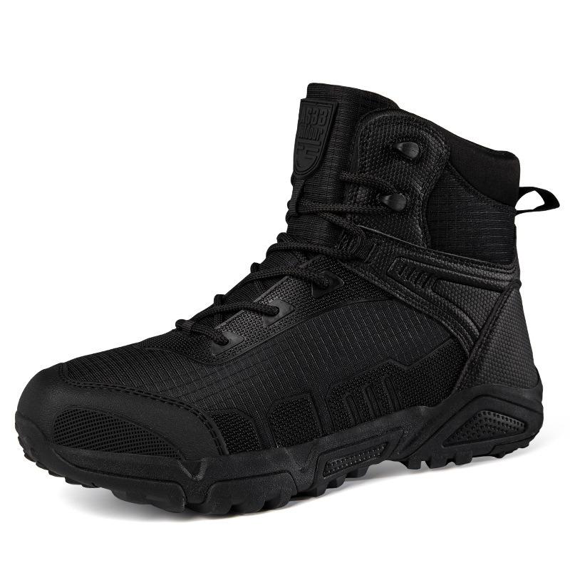 New Breathable Desert Hiking Boots Men's High Tops Outdoor Hiking Shoes Lightweight Men's Boots Anti-hot Non-slip Thick Soles