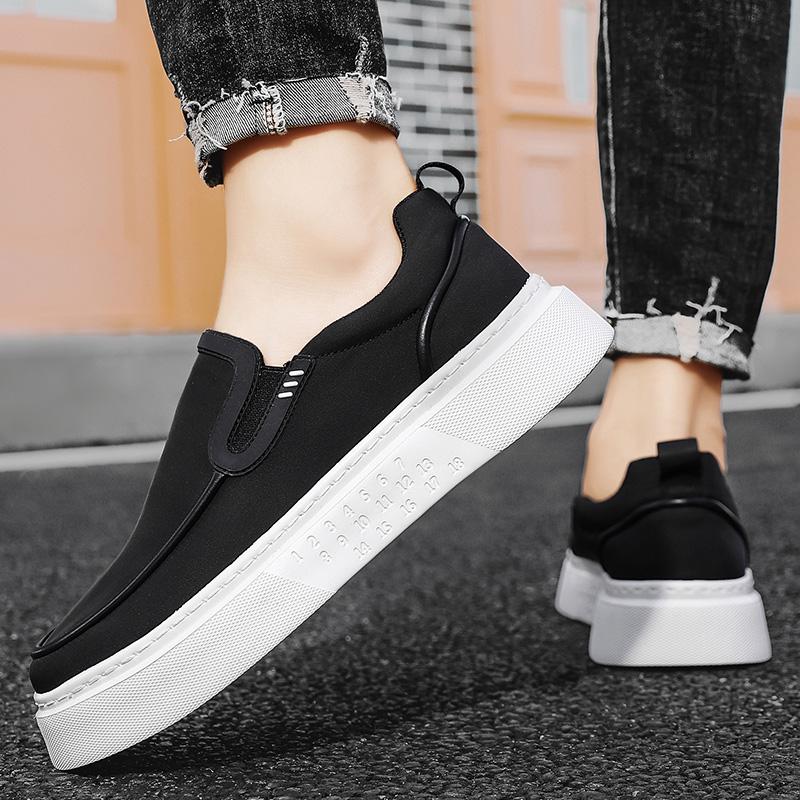 

Мужская обувь 2024 года, новые кроссовки One Step Step Fit Lazy Board, легкие и дышащие, универсальные, повседневные туфли 39 чёрный