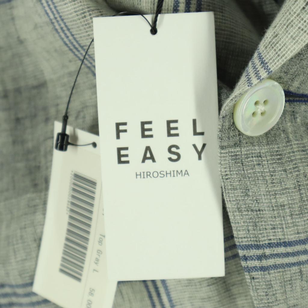 FEEL EASY Made In Japan Check Pattern Long Sleeve Tailored Jacket L Men's Used