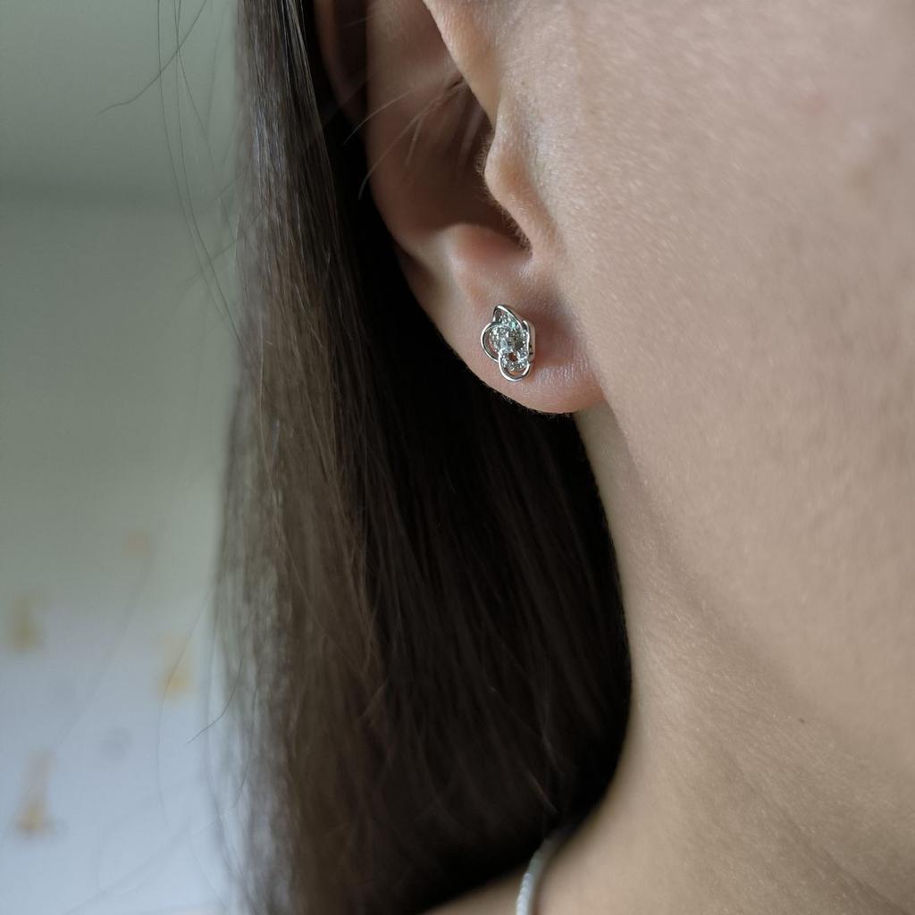 Cercei de argint cu zirconii cubice (2186083)