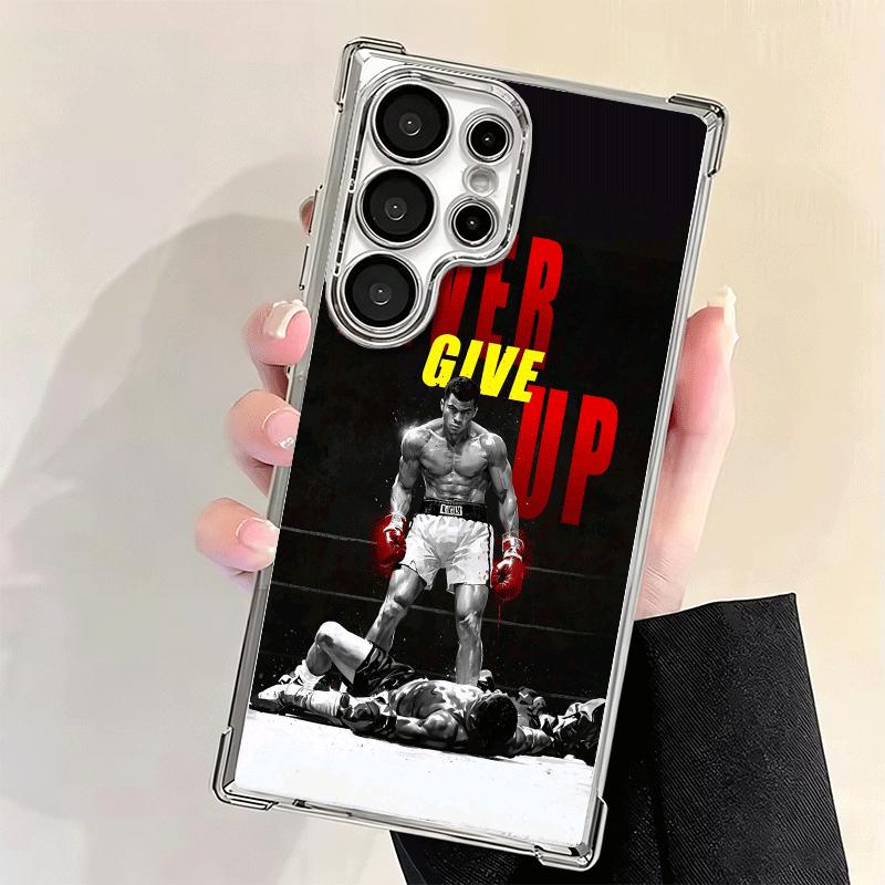 Mike Tyson Boxer Mann Beschichtung Handyhülle Für Samsung Galaxy S24 S25 FE S26 Edge S23 Ultra S22 S21 Plus S20 Anti-Fall Airbag Hülle