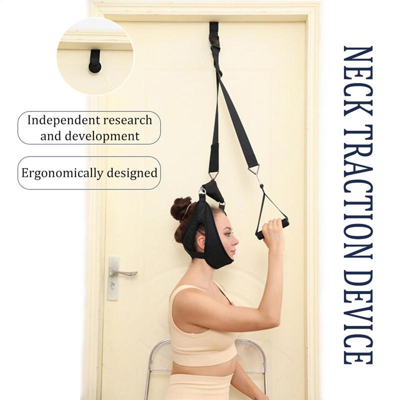 Neck Stretcher Cervical Traction Neck Stretcher Hammock Over Door For Neck Aches Relief Portable Neck Sling For Spine Relaxation