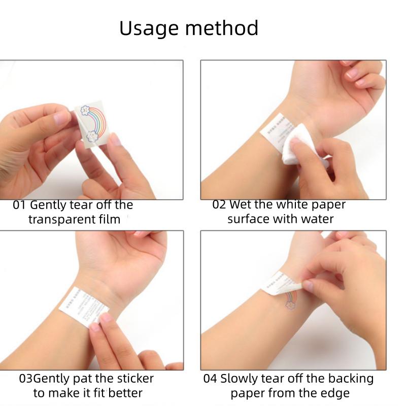 Face Tattoo Sticker Girls Cute Cartoon Animal Festival Party Makeup Face Tattoo Decals Female Men Face Decors Fake Tattoo