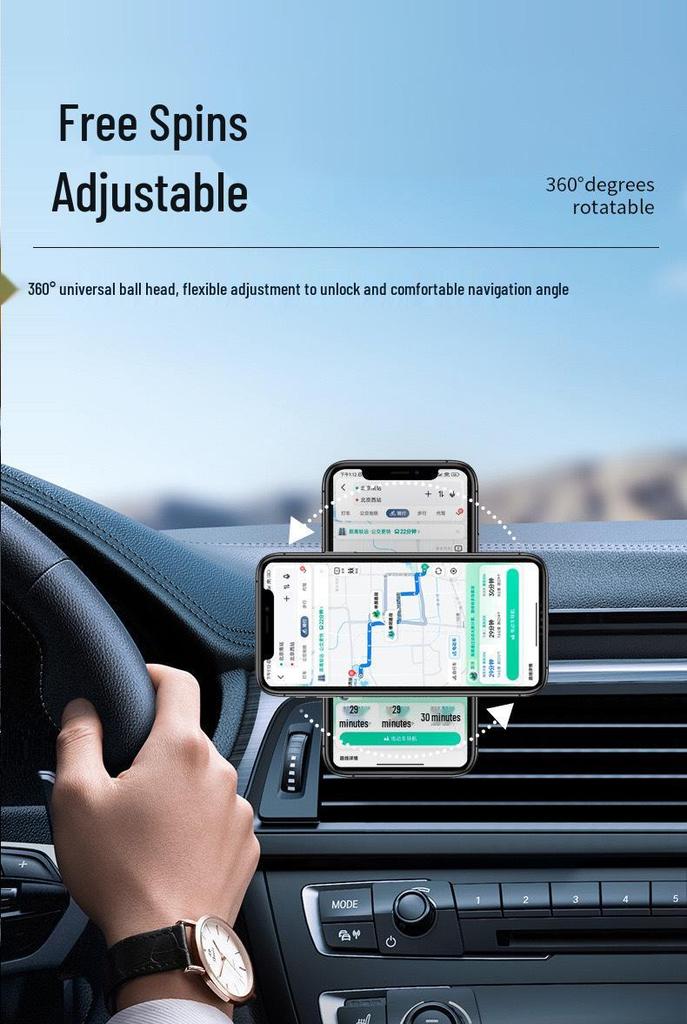 High-End Rotating MAGsafe Magnetic Car Phone Holder