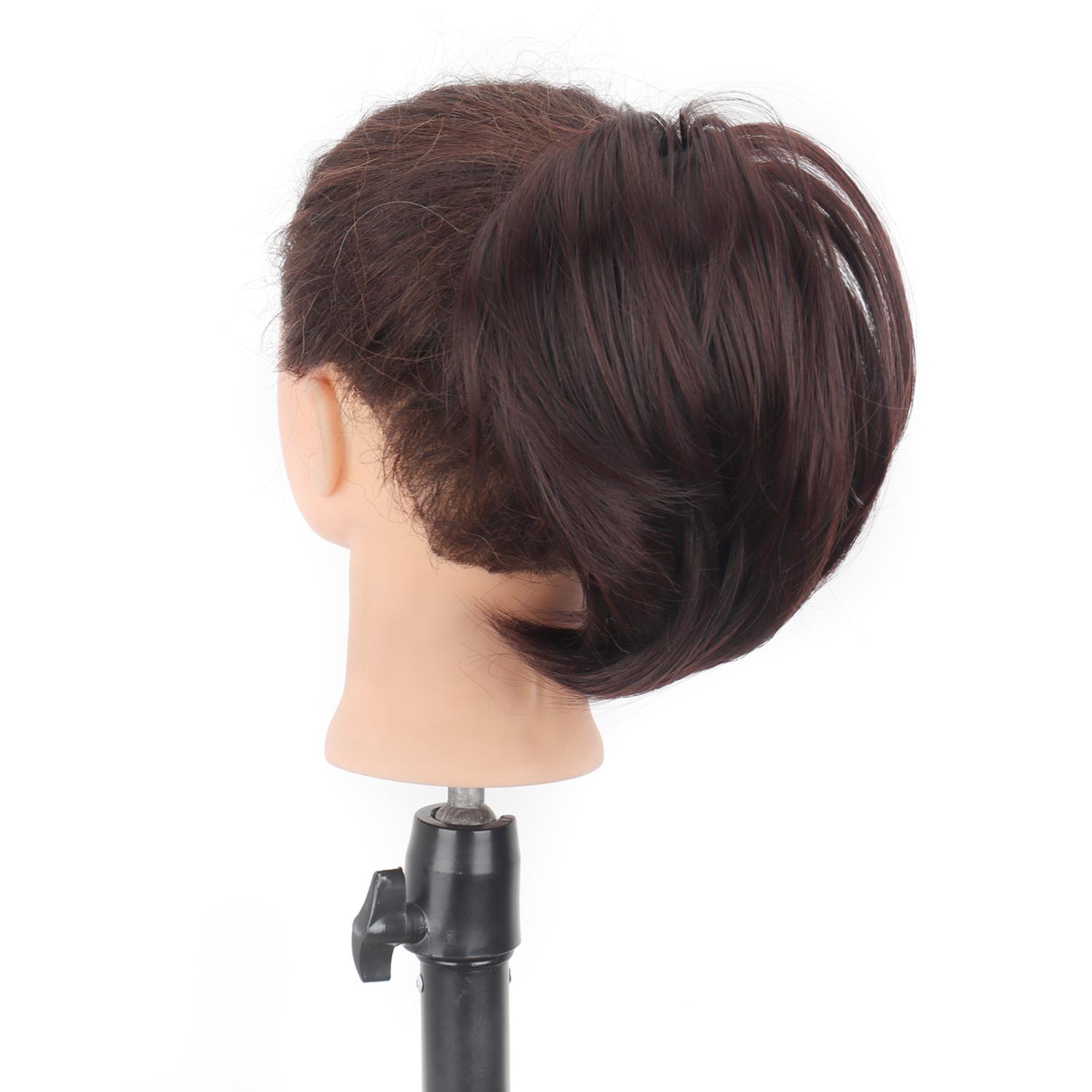 

Волосы Пучок Конский Хвост Наращивание Волос Прямой Синтетический Накладной Шиньон Полностью Короткий Конский Хвост Пучок Наращивание Волос Для Женщин Аксессуары Для Волос 20cm