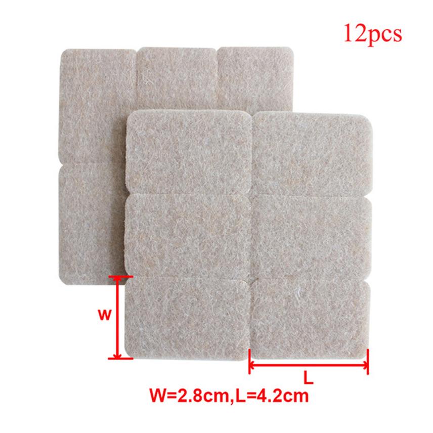 Self Adhesive Felt Chair Leg Protectors Chair Pad Furniture Feet Mute Chair Stoppers Anti-Slip Pad Round Table Foot Caps for Leg