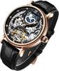 Kinyued Fabrik Luxusmarke J055 Herren Mechanische Uhren Großes Zifferblatt Echtes Leder Armbanduhr für Herren