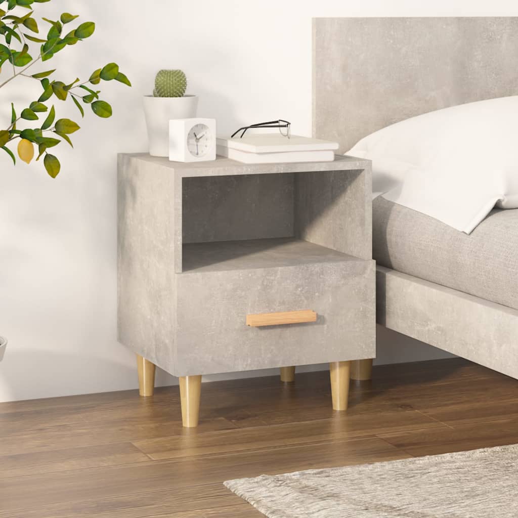 Nightstand Concrete Gray 40x35x47 cm