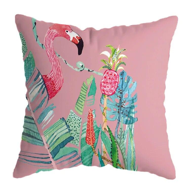 Kawaii Cat Pillowcase Home Pink White Square Decorative  Pillow Room Aesthetics Sofa Bed Chair